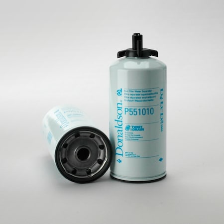 Donaldson Fuel Filter, Water Separator Spin-On Twist&Drain, P551010 P551010